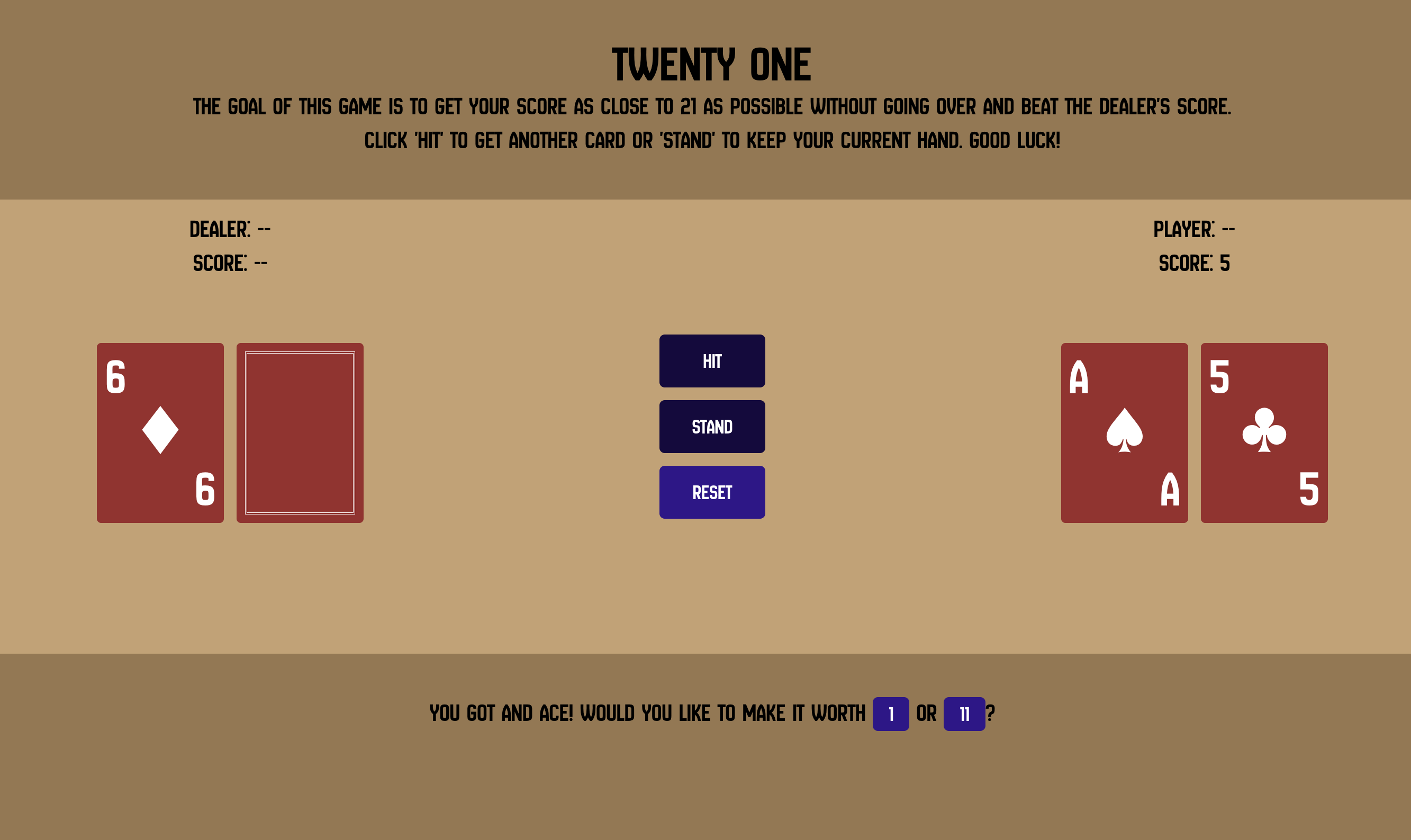 Twenty One View Image.